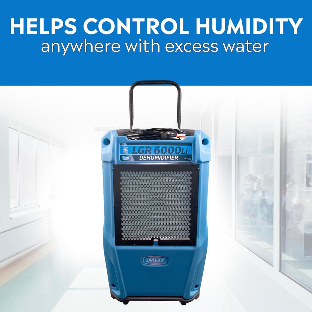 Dri-Eaz LGR 6000Li Commercial Dehumidifier with Pump, Portable Industrial Dehumidifier (F600)