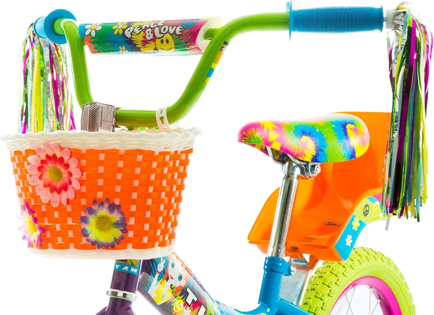 Titan Girls BMX Bike for Kids Ages 4-7, 16-Inch Wheels, 9-Inch Frame, Training Wheels, Toy Seat, Doll Basket, Streamers, First Bike, Princess Bicycle, Gift for Girls | for Kids, Training Wheels, Toy Seat, Doll Basket, Streamers, First Bike