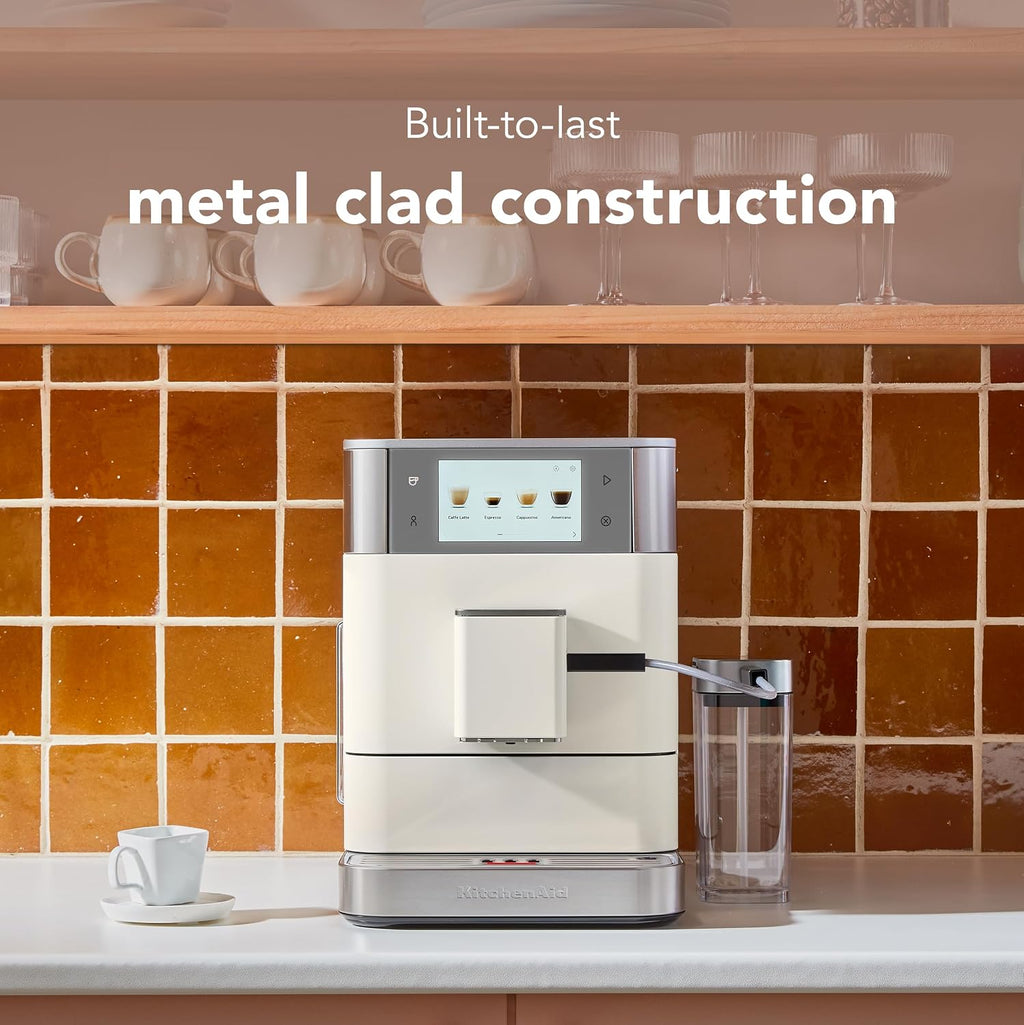 KitchenAid Fully Automatic Espresso Machine KF8, KES8558PL, Porcelain White