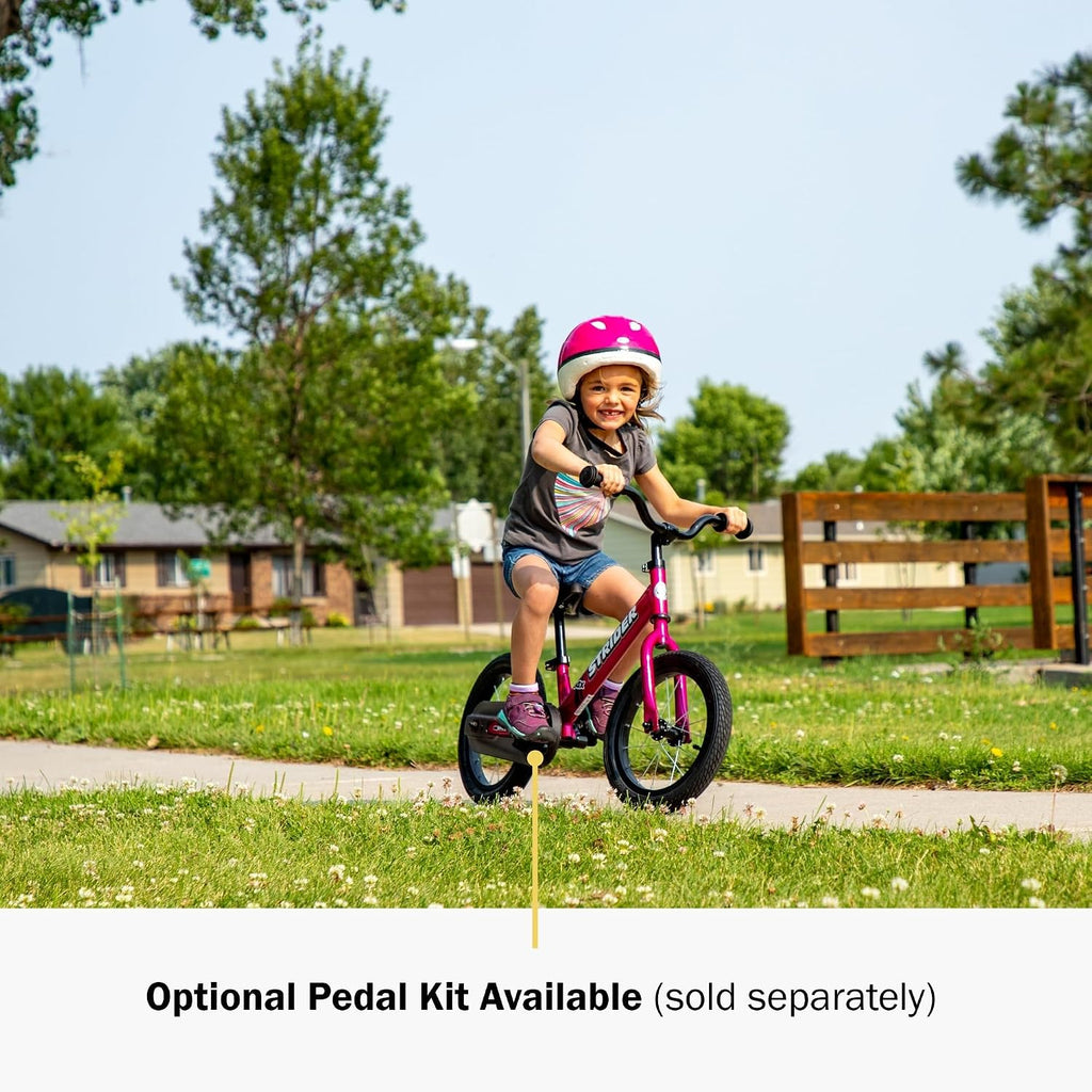 Strider 14x Classic, Balance Bike for Kids 3 to 6 Years - Includes Custom Grips, Padded Seat, Performance Footrest & All-Purpose Tires - Easy Assembly & Adjustments