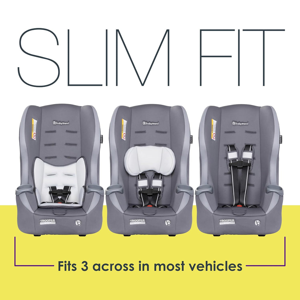 Baby Trend Trooper™ 3-in-1 Convertible Car Seat, Dash Grey