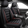 Car Seat Covers for Chevrolet Chevy Avalanche 2007-2013, Leather Auto Seat Cover Luxury Cushions Waterproof Seat Protectors (Black Red,Front Set)