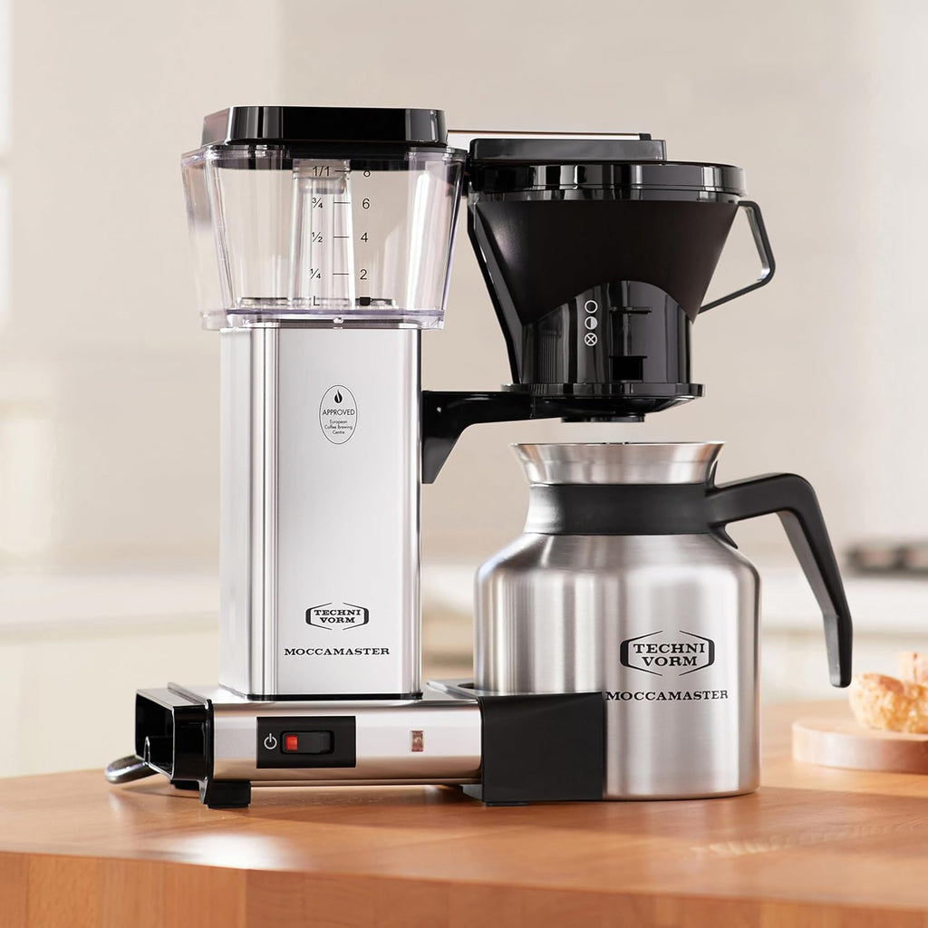 Technivorm Moccamaster 79212 KBTS Coffee Brewer, 32 oz, Polished Silver