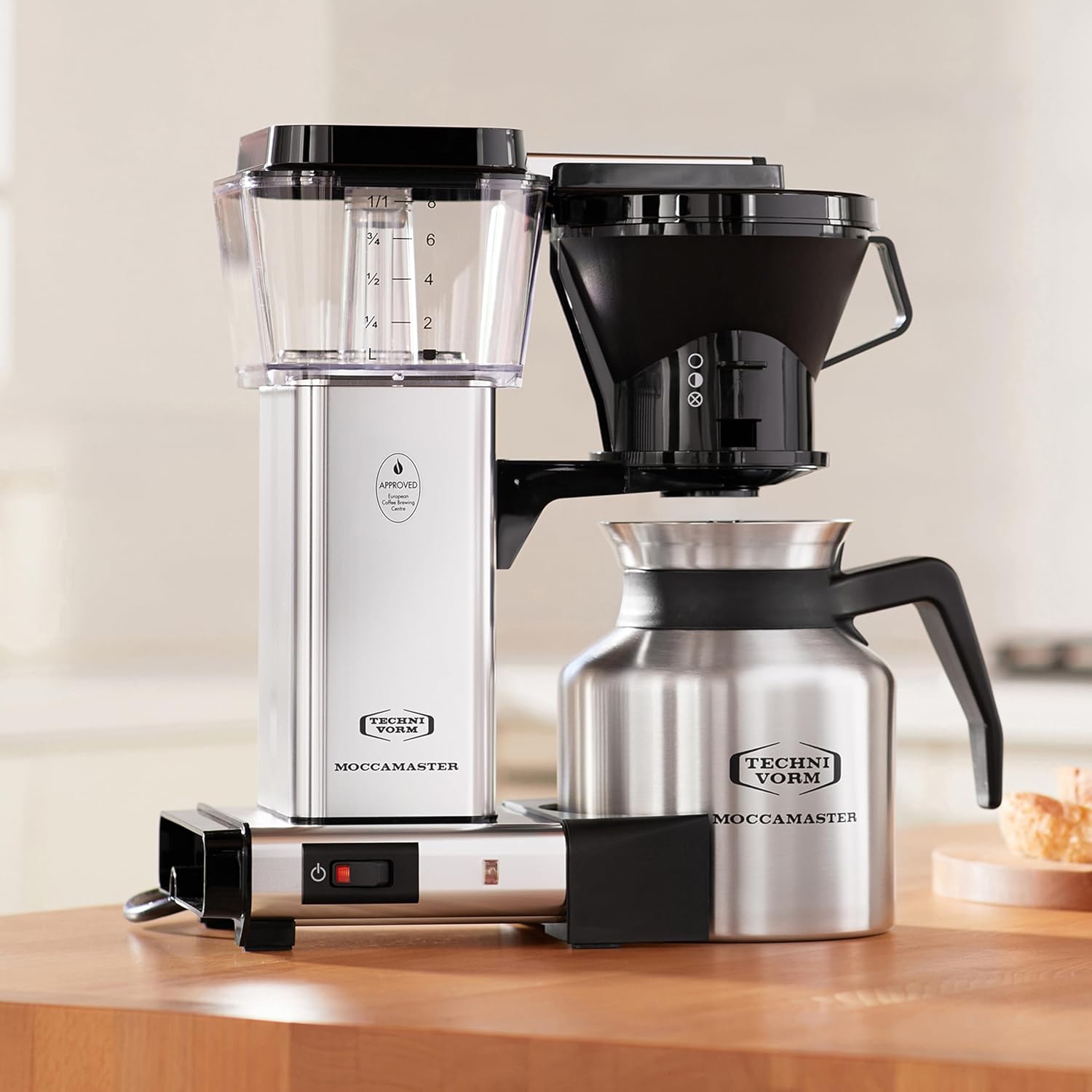 Technivorm Moccamaster 79212 KBTS Coffee Brewer, 32 oz, Polished Silver
