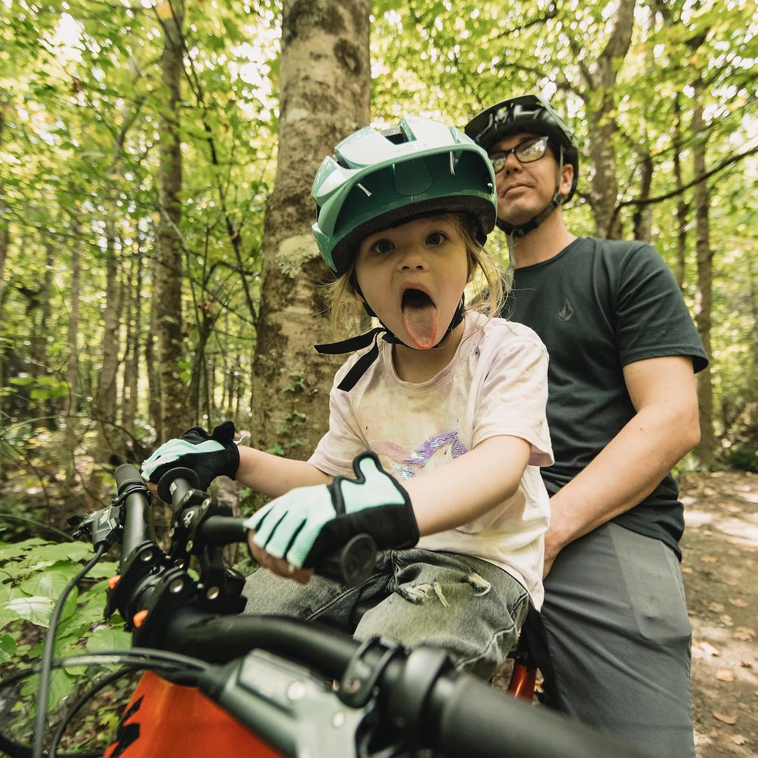 Kids Ride Shotgun - Child Bike Seat & Handlebar Combos - Front Mounted, for Children Aged 2~5 Years, Fits Most Adult Modern Mountain Bikes, Adjustable for Comfort