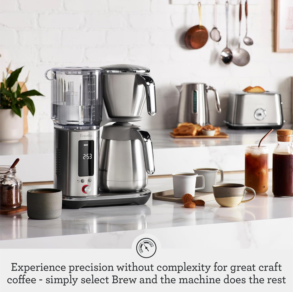 Breville Luxe Drip Coffee Machine BDC465BTR, Black Truffle, Thermal Carafe