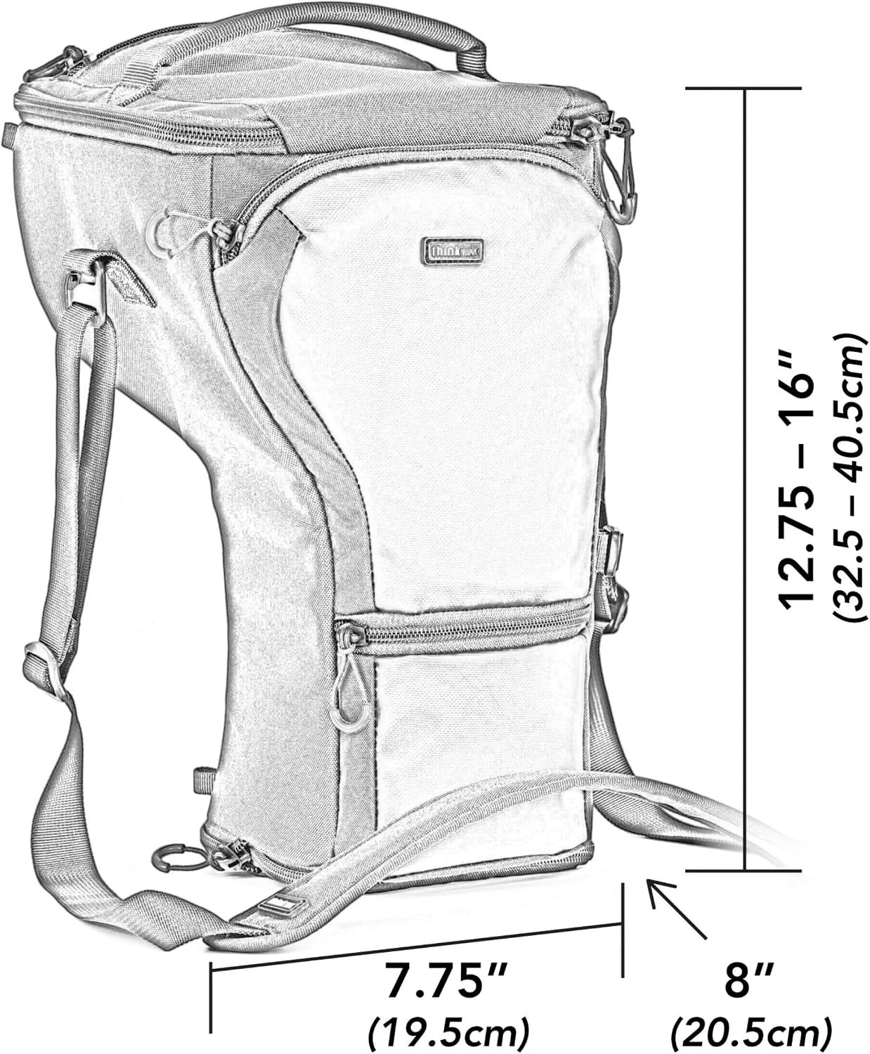 Think Tank Digital Holster 50 V3 Camera Bag Only for Gripped Camera Body with 70-200mm f/2.8 Lens Attached