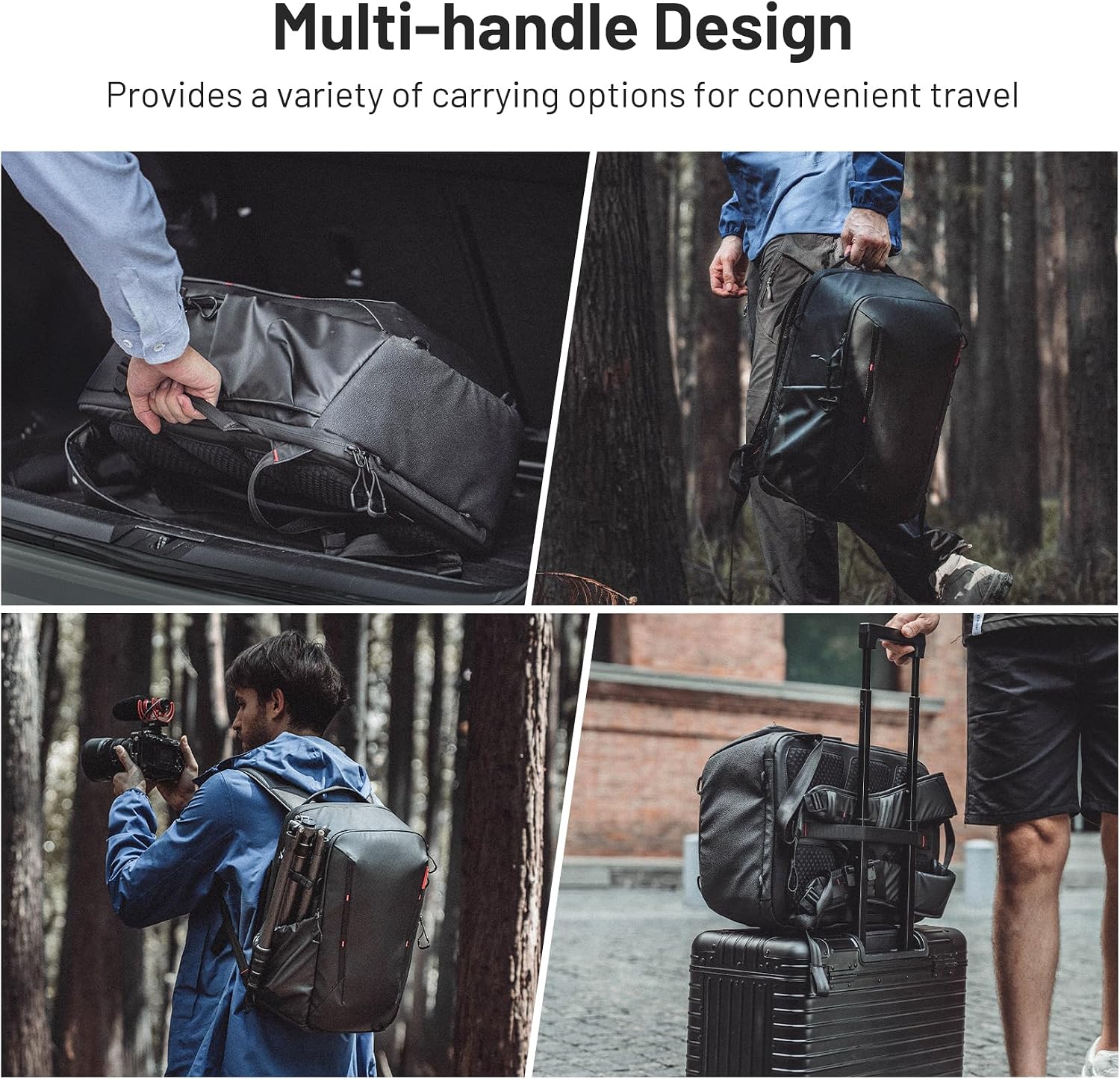PGYTECH OneMo Lite Camera Backpack 22L for DJI, Sony, Canon, Nikon, OSMO Action/Pocket, DSLR/SLR Mirrorless, Camera Tripod Photographer Bag Gift, Camera Pack Black, Weekend Bag