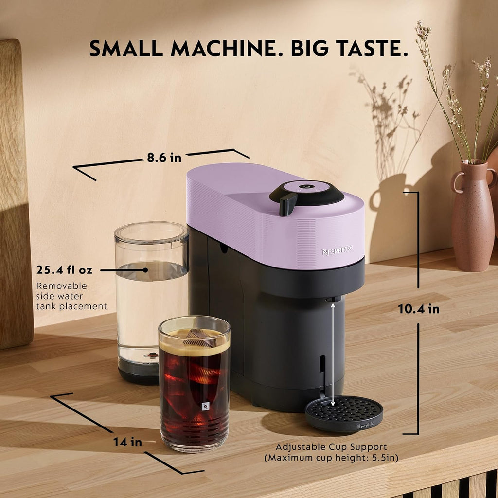 Nespresso Vertuo Pop+ Bundle by Breville, Lilac