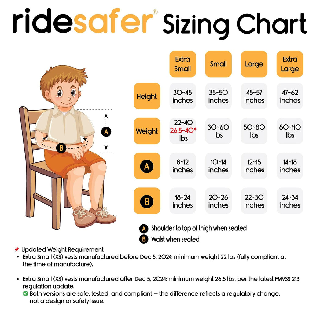 RideSafer Gen 5 - Extra Small (XS) Pink, Lightweight, Compact, Portable Car Seat, 2+ Years; 26.5–40 lb - Perfect for Travel and Everyday Child Safety