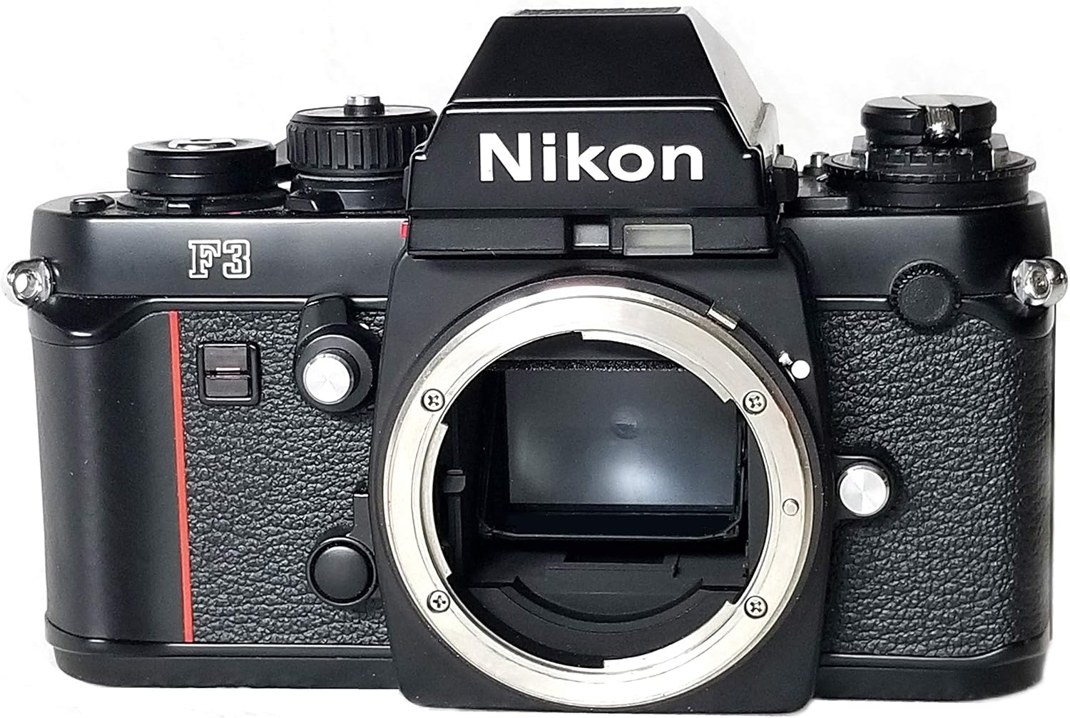 Nikon F3 with DE-2 viewfinder professional SLR film camera; body only, no lens