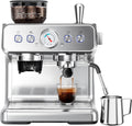Kndko Espresso Machine with Grinder, 20 Bar Automatic Espresso Maker with Milk Frother Steam Wand, Removable Water Tank, Latte & Cappuccino Machine for Home Barista