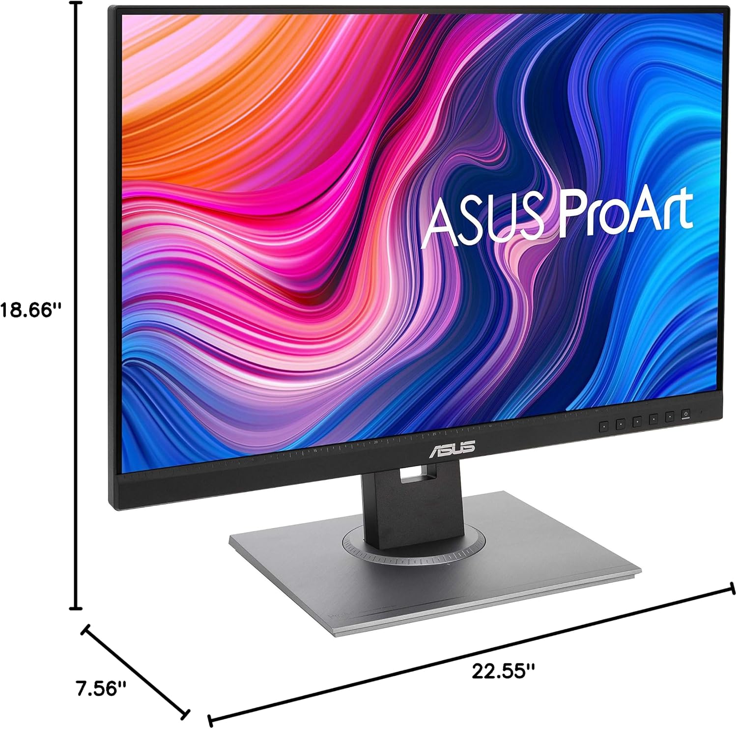 ASUS ProArt 24' Monitor - WUXGA (1920 x 1200), 16:10 Monitor, 100% sRGB/Rec.709 ΔE < 2, IPS, DisplayPort, HDMI, Calman Verified, Anti-Glare, Tilt, Pivot, Swivel, Height Adjustable - PA248QV