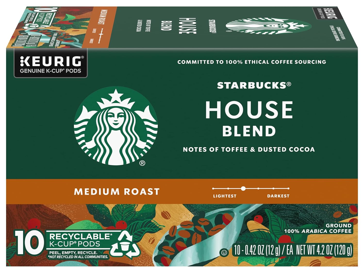 Starbucks House Blend, K-Cup for Keurig Brewers, 160 Count