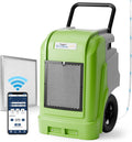 AlorAir Storm Ultra Industrial Dehumidifier 190 PPD, cETL, LCD Display, 5 Years Warranty, LGR Commercial Dehumidifier with Pump, Epoxy Coating on Coil, Designed for Flood Restoration (Green)