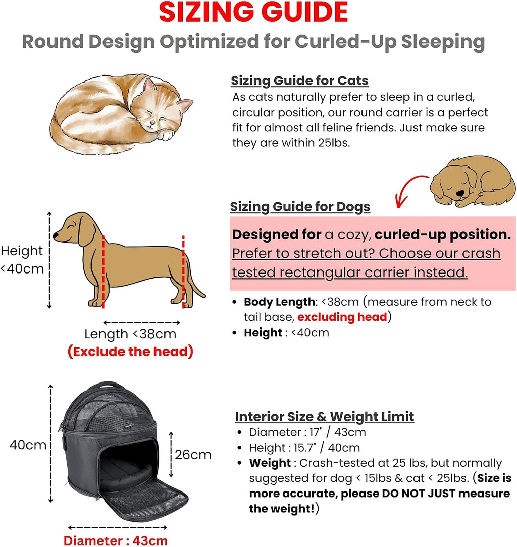 Crash-Tested Portable Small Dog Car Seat & Cat Carrier – CPS Certified for Crash Protection & Safe Pet Travel.