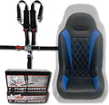 UTV Junior Seat (Fits Stock and Aftermarket Seats) (Blue Seat - Black 5 Point Harness)