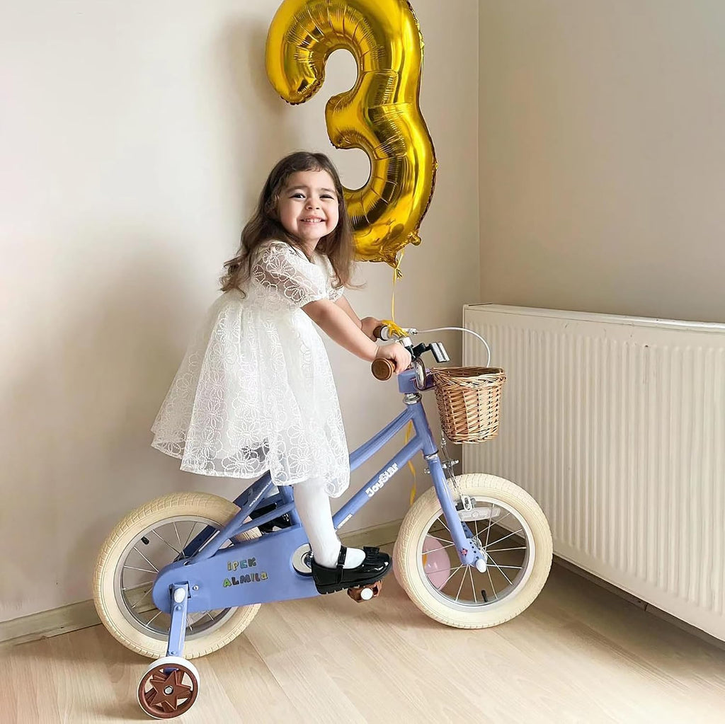 JOYSTAR Girls Bike for 2-12 Years Old Toddlers and Kids, 12' 14' 16' 18' 20' Retro Style Kids Bike with Training Wheels, 18 20 Inch Children Bicycle with Kickstand
