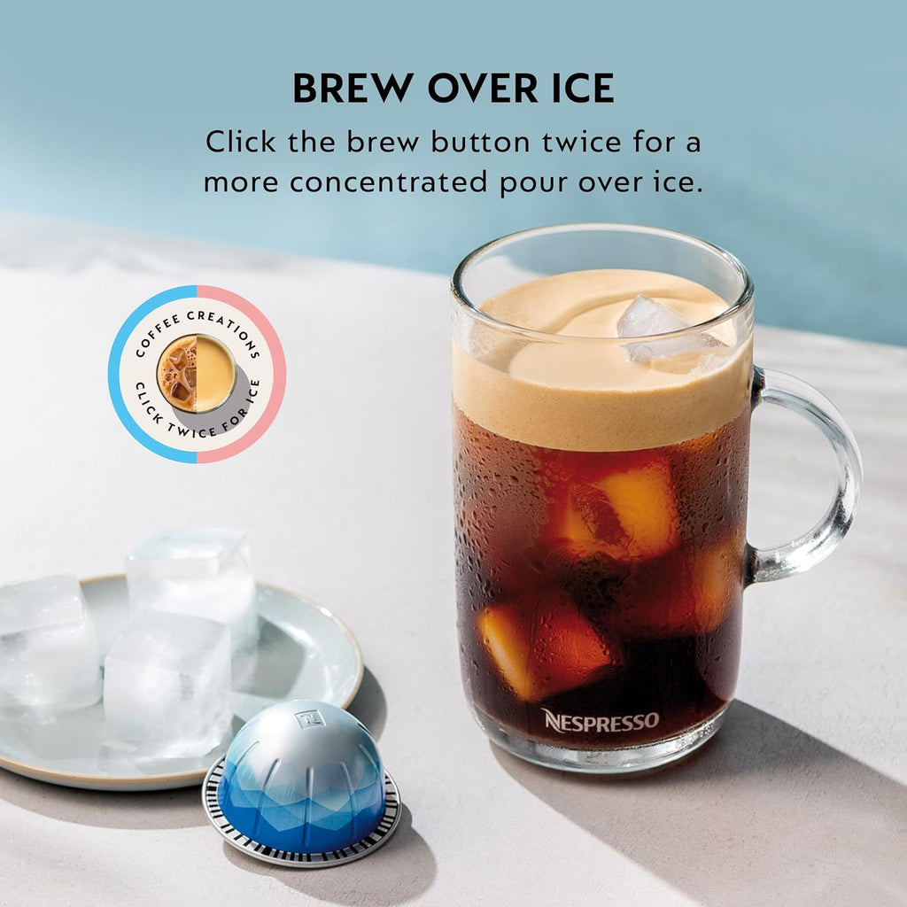 Nespresso Vertuo Coffee and Espresso Maker by Breville, Matte Black with Aeroccino Milk Frother