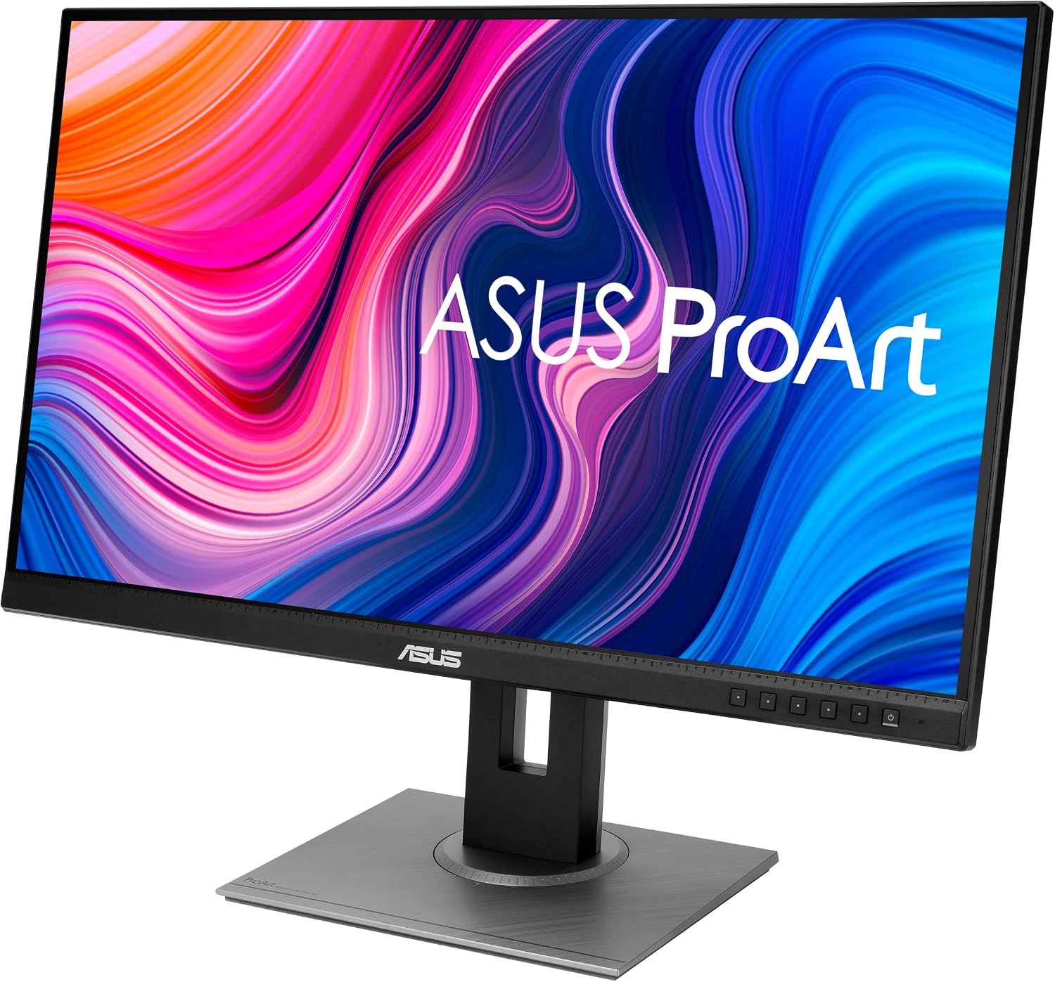 ASUS ProArt Display PA278QV 27' WQHD (2560 x 1440) Monitor, 100% sRGB/Rec. 709 ΔE < 2, IPS, DisplayPort HDMI DVI-D Mini DP, Calman Verified, Eye Care, Anti-Glare, Tilt Pivot Swivel Height Adjustable