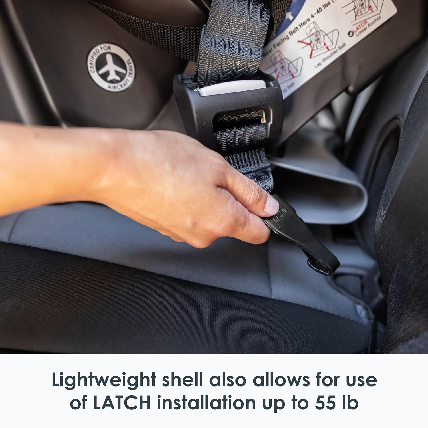 Baby Trend Trooper 3-in-1 Convertible Car Seat, Dash Black
