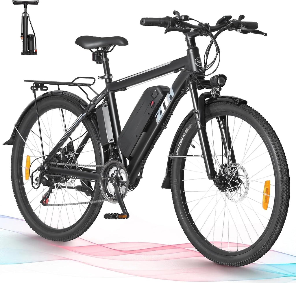 ZNH Electric Bike for Adults, 1000W Peak Motor 28MPH Mountain Ebike, 48V 13Ah Removable Battery Up to 65 Miles, 26' Electric Bicycle with 21-Speed Gear & Front Suspension, UL 2849 Certified
