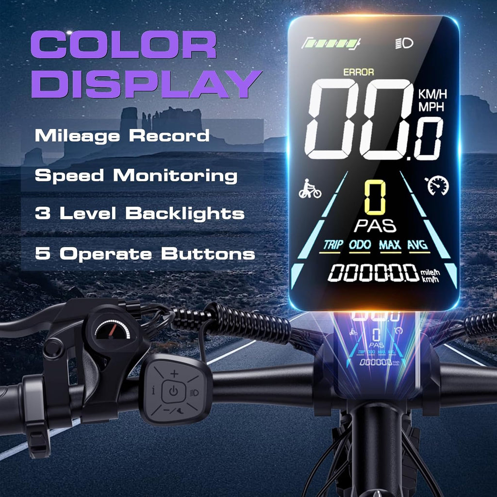 2000W Electric Bike for Men Women 48V 840Wh Battery, 29'' Fast Ebike,Max 34 Mph Speed up to 80 Miles, Front Suspension Class 3, Snow Off Road Commuter Mountain E-Bike for Adults