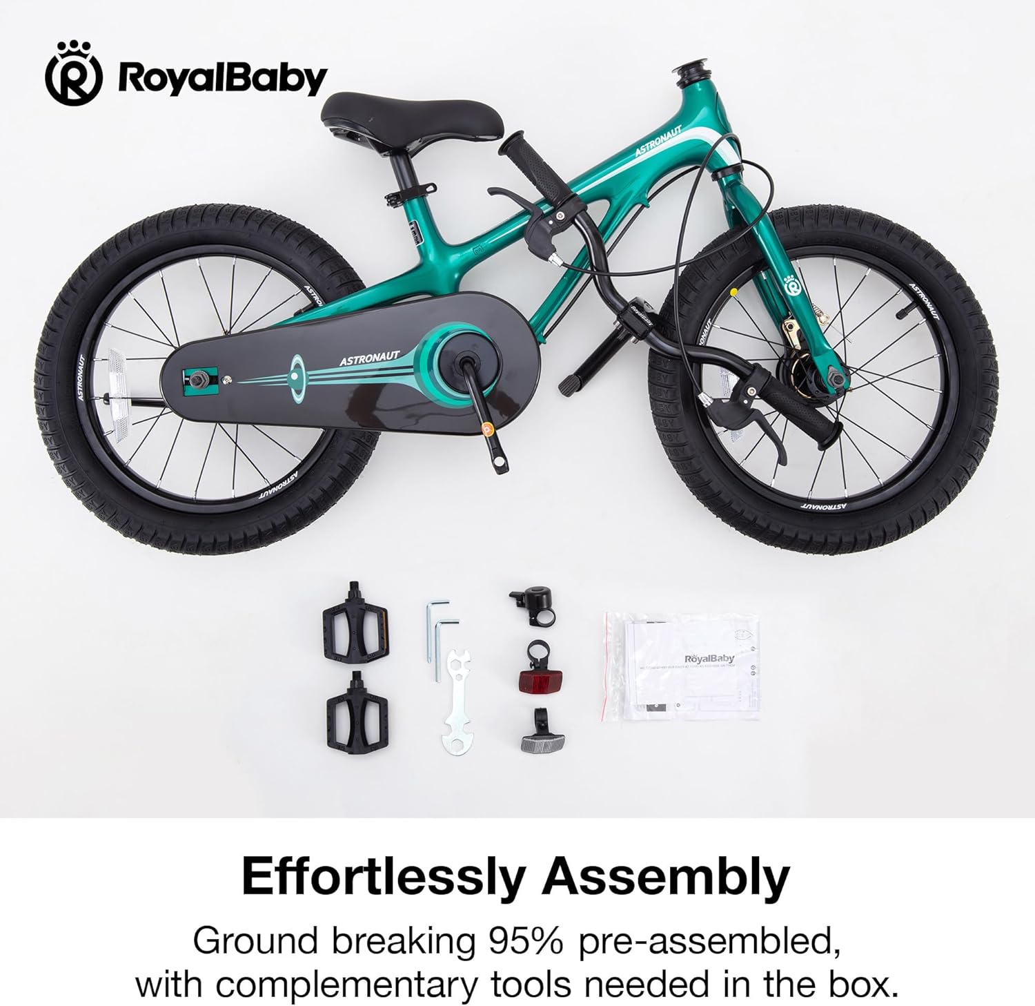 RoyalBaby Kids Bike Lightweight Magnesium Alloy, 14 16 18 Inch Children's Bicycle for Boys Girls Ages 3-9