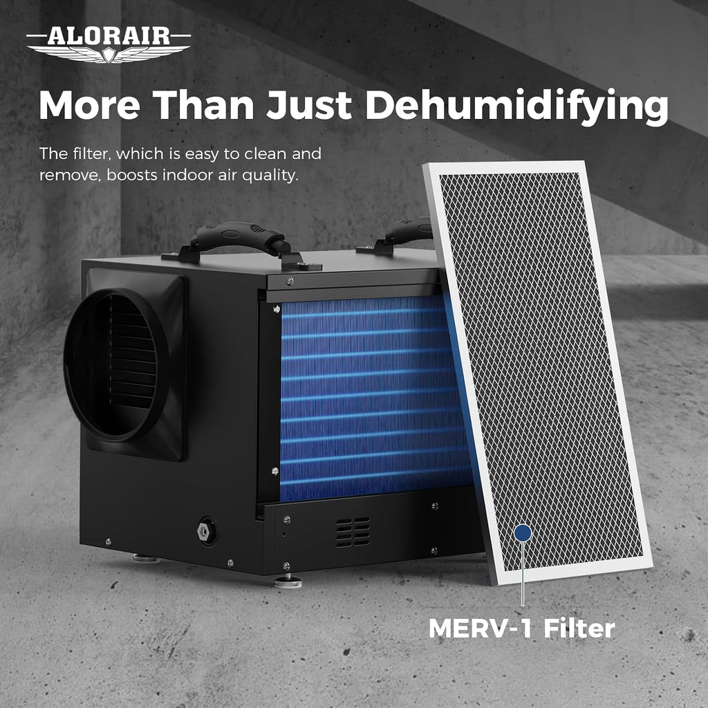 ALORAIR 120 PPD Energy Star Wi-Fi Dehumidifier for Crawl Space, Basement, and Commercial Use, APP Control with Pump and Hose, Compact Auto-Defrost Design