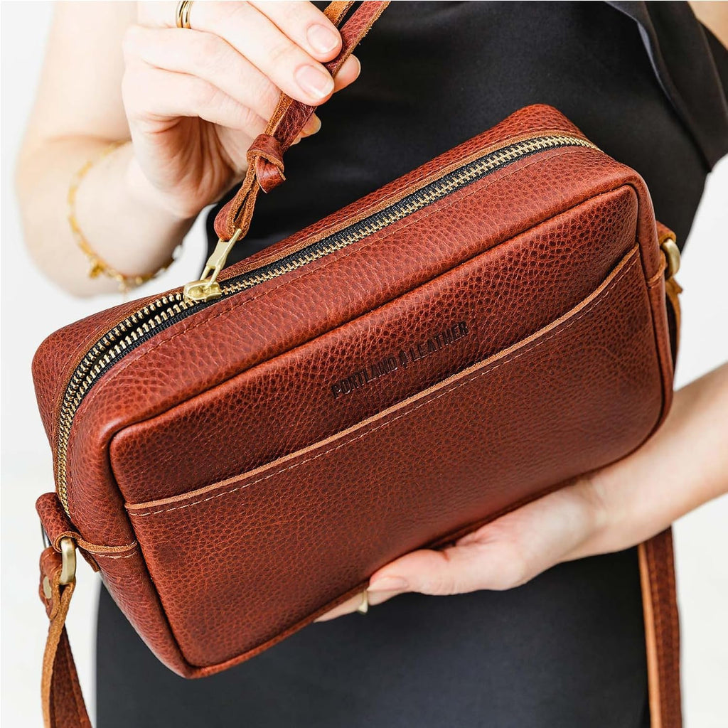 Portland Leather Goods Large Camera Bag Purse for Women – Handmade from the Finest Full-Grain Hides