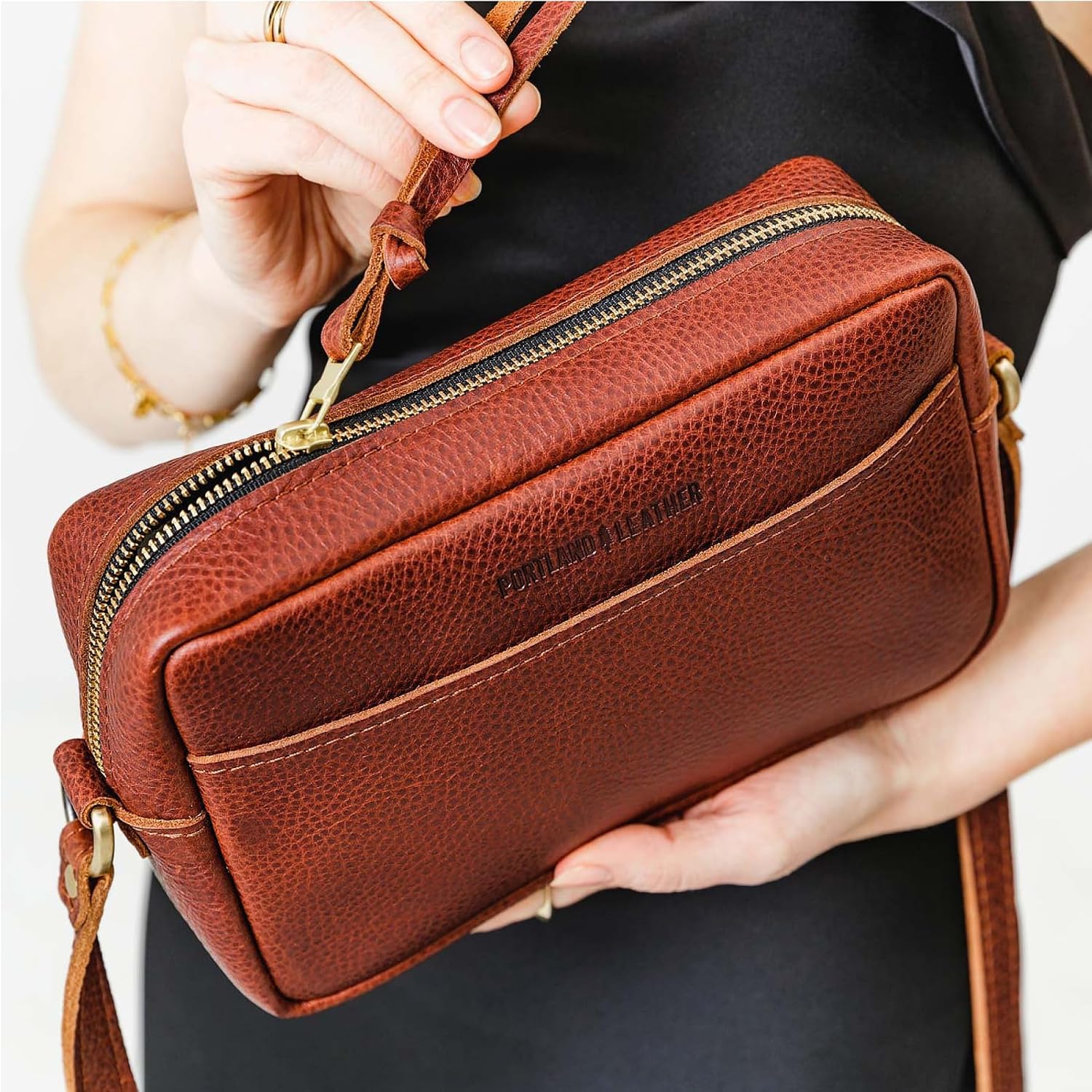 Portland Leather Goods Large Camera Bag Purse for Women – Handmade from the Finest Full-Grain Hides