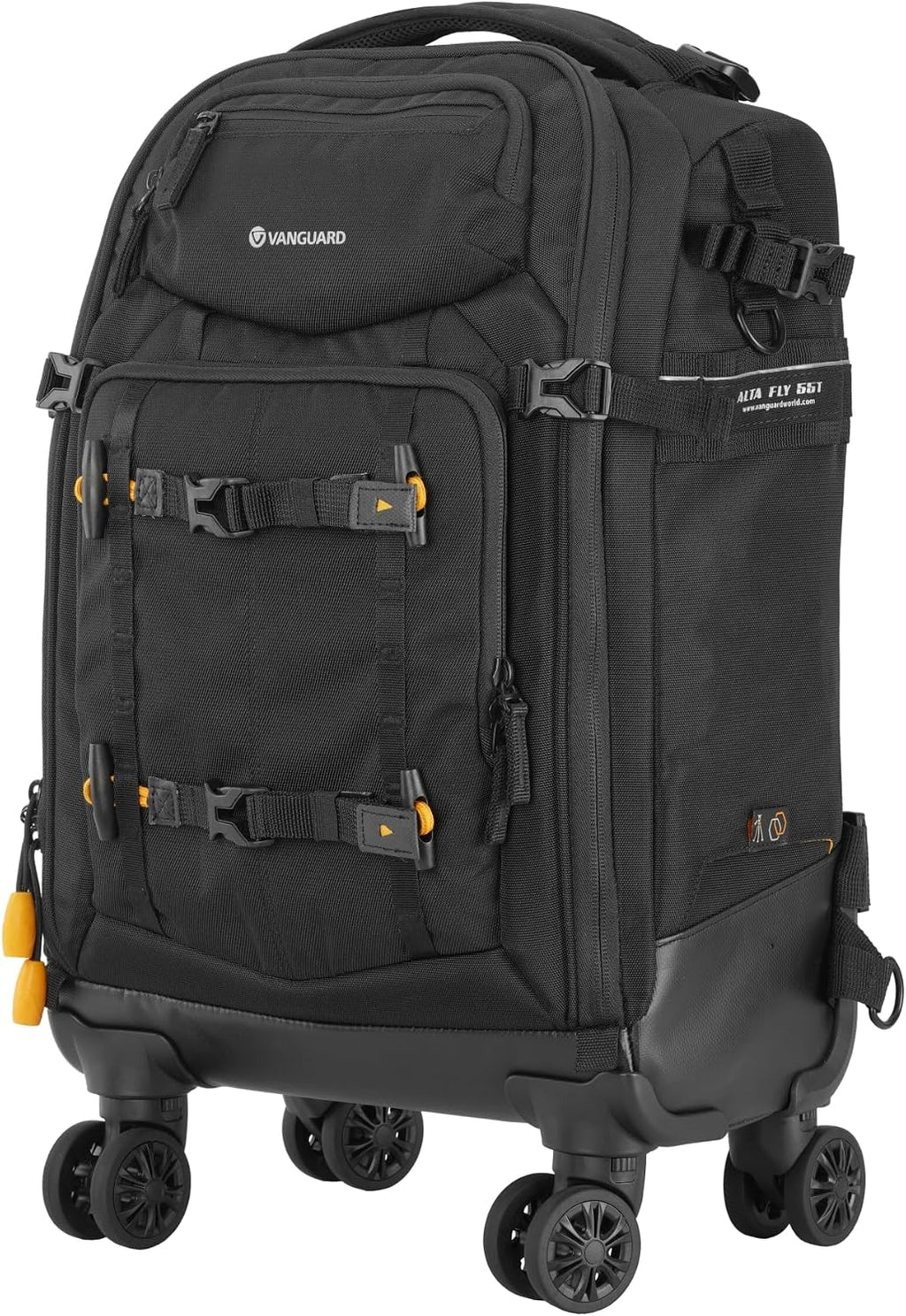 VANGUARD ALTA FLY 55T G2 DSLR Camera Backpack, 8 Wheel Spinner/Trolley, Black