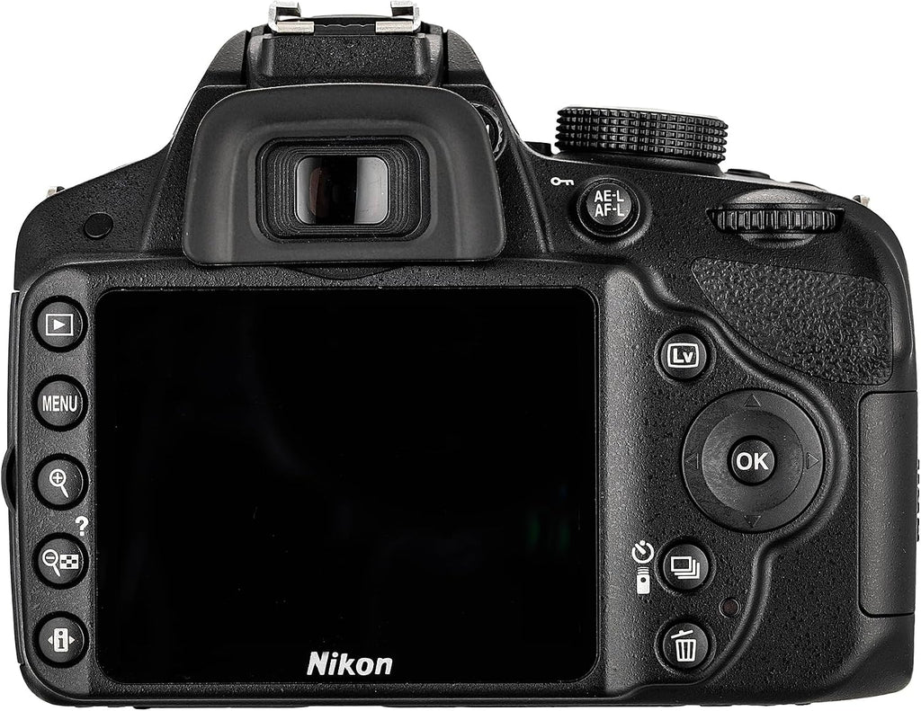 Nikon D3200 24.2MP DSLR Camera Kit with 18-55mm VR Zoom Lens – Full HD 1080p Video Capture, Fast 11-Point Autofocus System + 128GB Memory Card + Protective Memory Card Case + Camera Bag + More