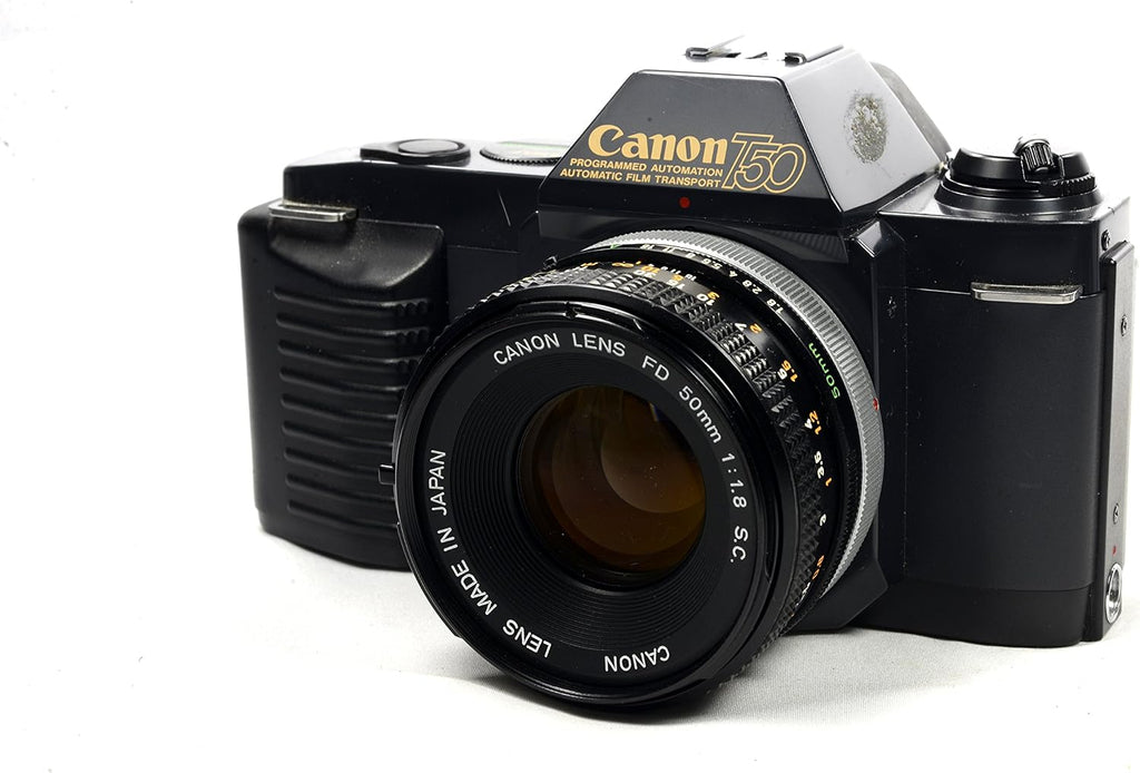 Canon T50 35mm SLR Film Camera Camera Kit with Canon FD Mount Zoom Lens. (Renewed)