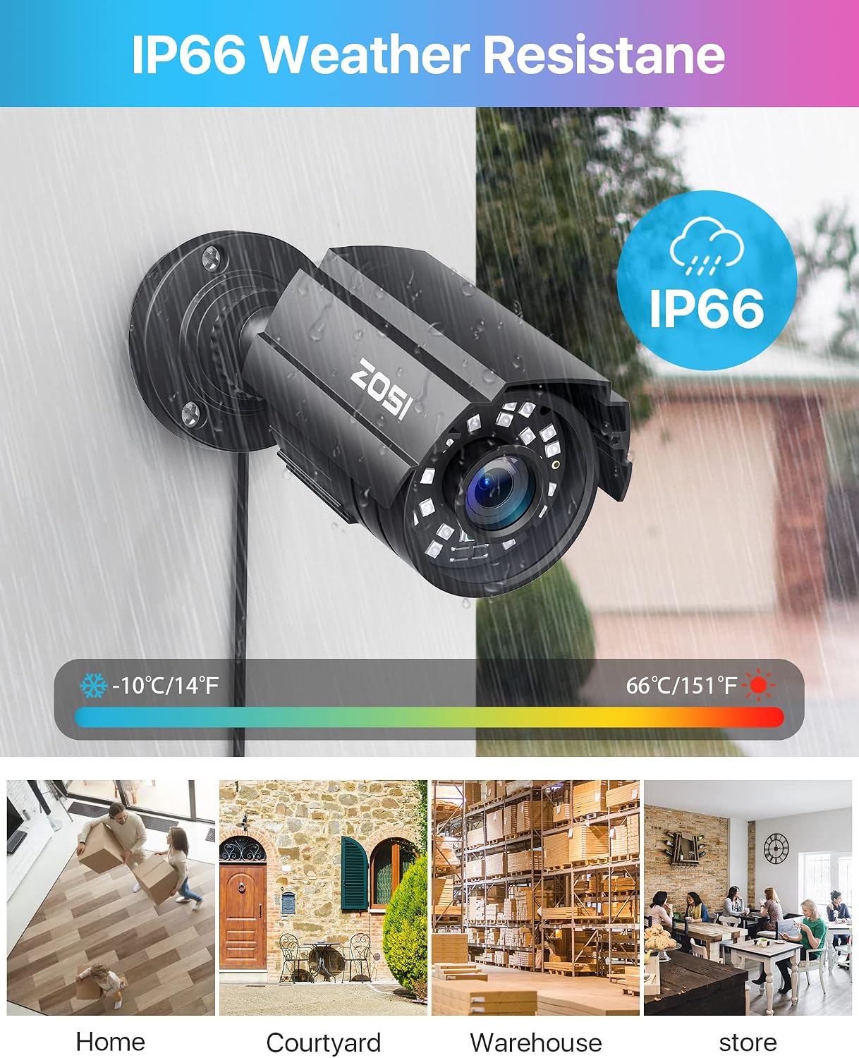 ZOSI 3K Lite 16CH Security Camera System Outdoor with 4TB HDD,AI Human/Vehicle Detection,H.265+ 16Channel 1080P CCTV DVR with 16PCS 1920TVL Surveillance Cameras,Night Vision,for 24/7 Recording