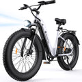 isinwheel Electric Bike for Adults,1500W Peak Motor Hydraulic Brake Electric Dirt Bike, 28MPH 105Miles (PAS) Ebikes for Adults with 48V 13AH/18AH Battery,26' Step-Thru Fat Tire Full Suspension EBike