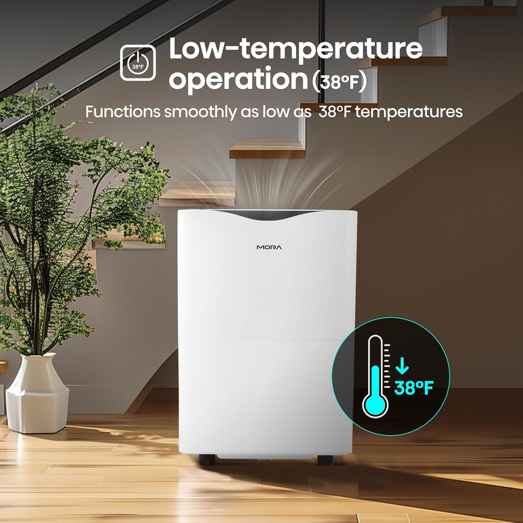Mora Mora by Hisense 35 Pint Dehumidifier, for Space upto 3,000 Sq. Ft at Home, in Basements and Large Rooms, Energy Star, Quiet Operation,Filter Indicator with Washable Filter, 2 Years Warranty