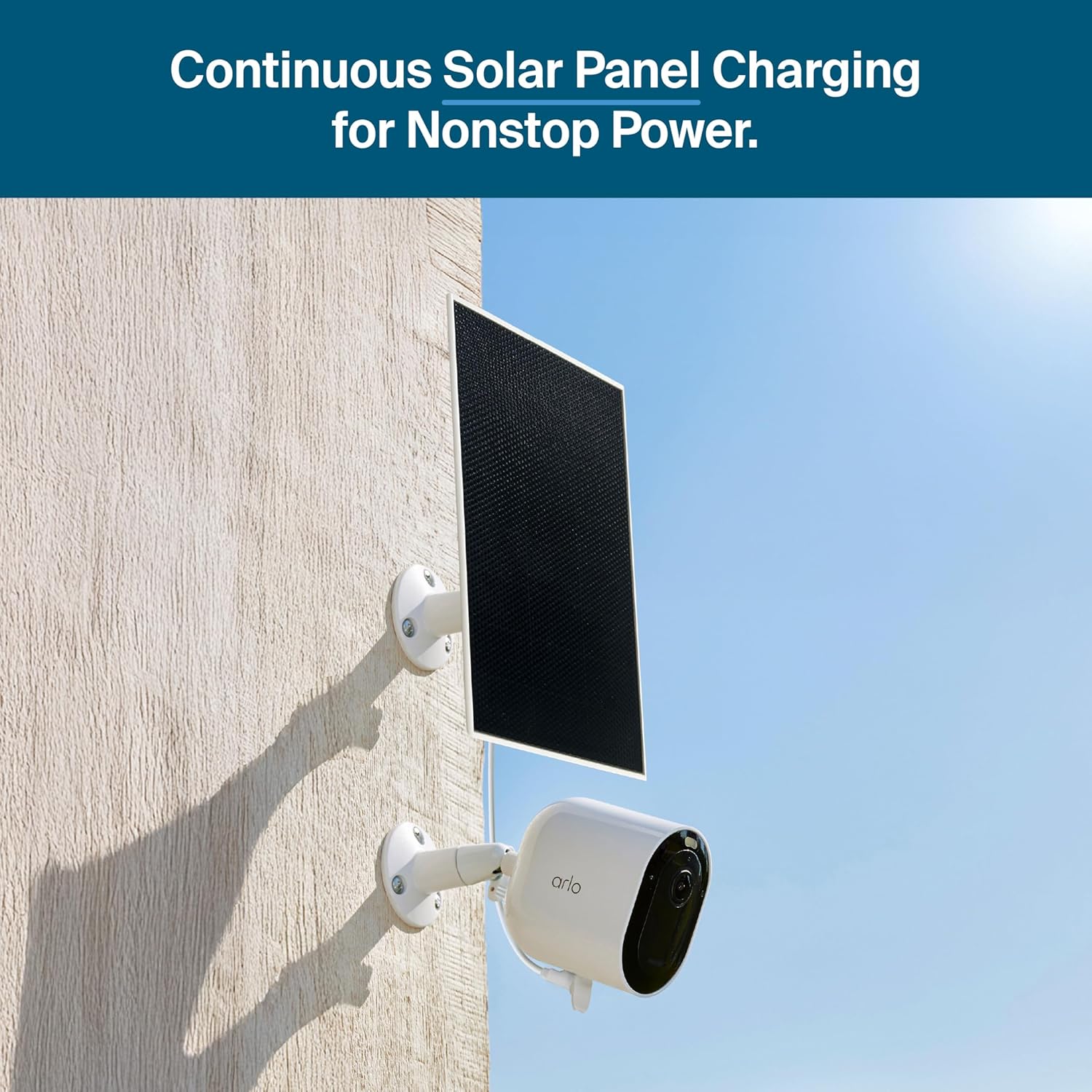 Arlo Pro Security Camera 2K HDR (6th Gen, 2025 Release) 4 Cam + 4 Solar Panels + 6 Months of Secure Plus Plan - Wireless Outdoor Camera, Battery Power, Person, Vehicle & Animal Detection, White