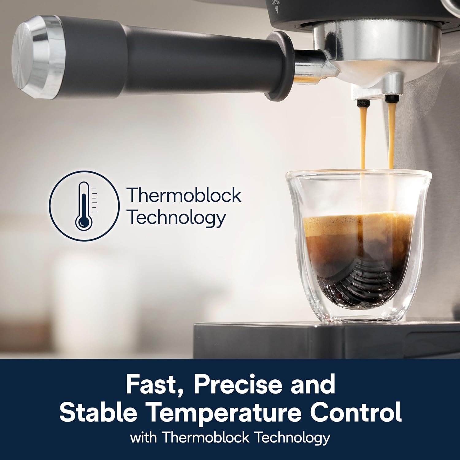 De'Longhi Classic Espresso Machine with Milk Frother, 15-Bar Pump & Temperature Control - Barista Coffee Maker Kit for Espresso, Latte, Cappuccino & Iced
