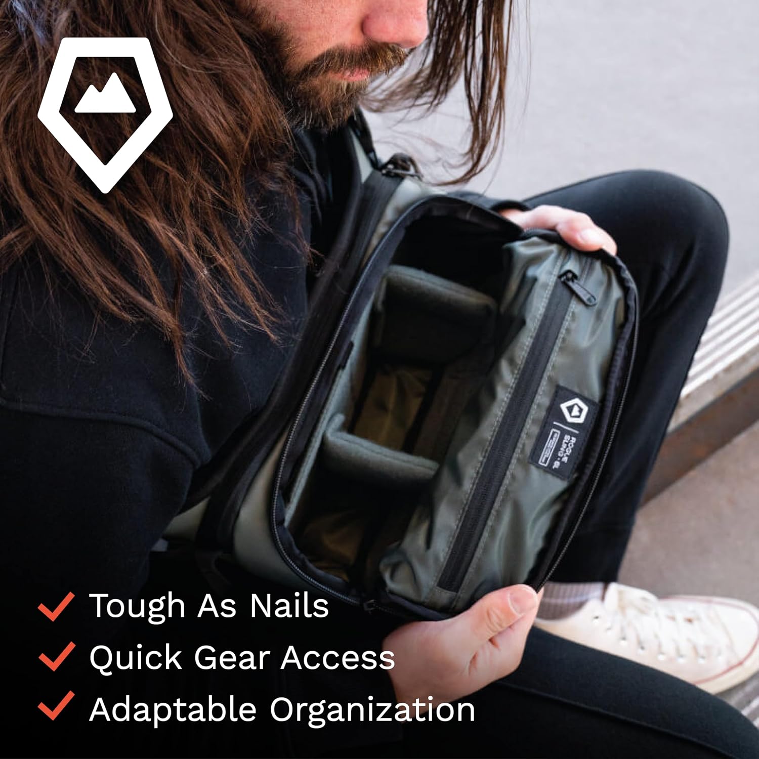 WANDRD ROGUE V1 6L Sling: Compact Camera Sling and Crossbody Bag with Fast Access, 3-Way Carry– Lightweight Everyday Bag Great for Travel, Photography, and Daily Use (Wasatch Green)