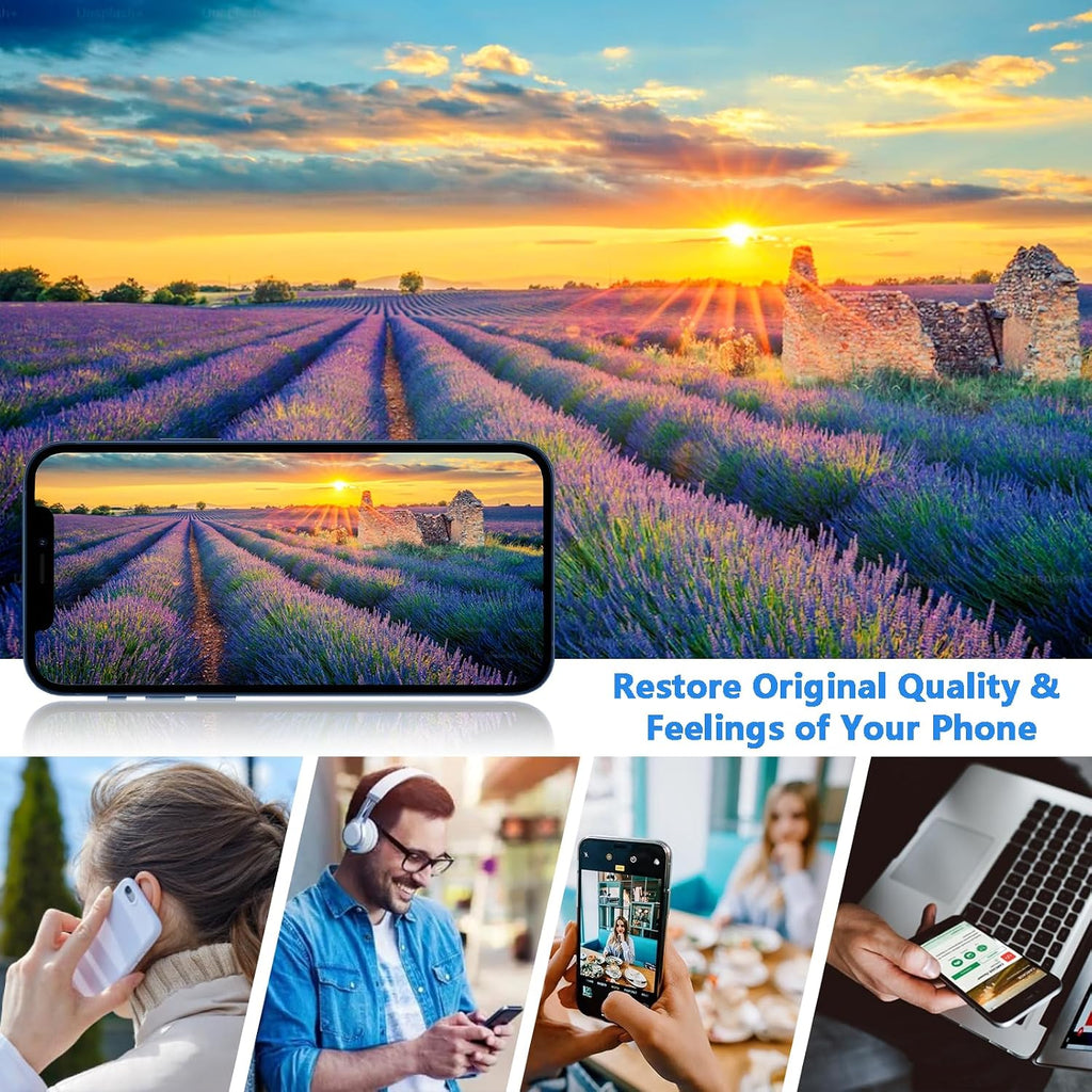 for iPhone 16 Pro Max Screen Replacement, 6.9 inch LCD Display 3D Touch Full HD Digitizer Frame Assembly, Compatible with A3296,A3084,A3295,A3297 Models, Repair Kit + Screen Tempered Protector