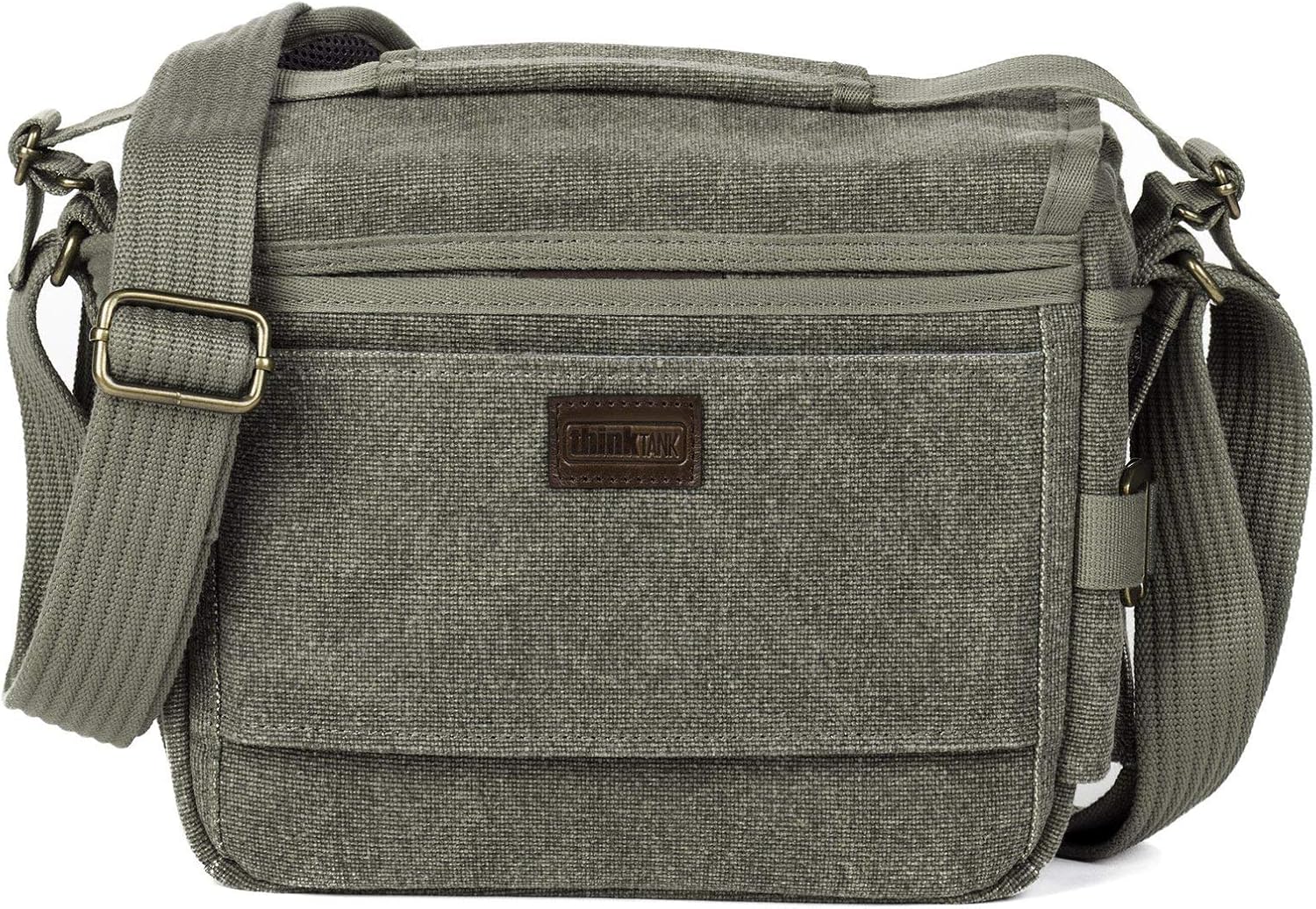Think Tank Retrospective 5 V2.0 Canvas Shoulder Bag for Mirrorless or Standard DSLR Cameras and Photo Accessories - Pinestone - Small