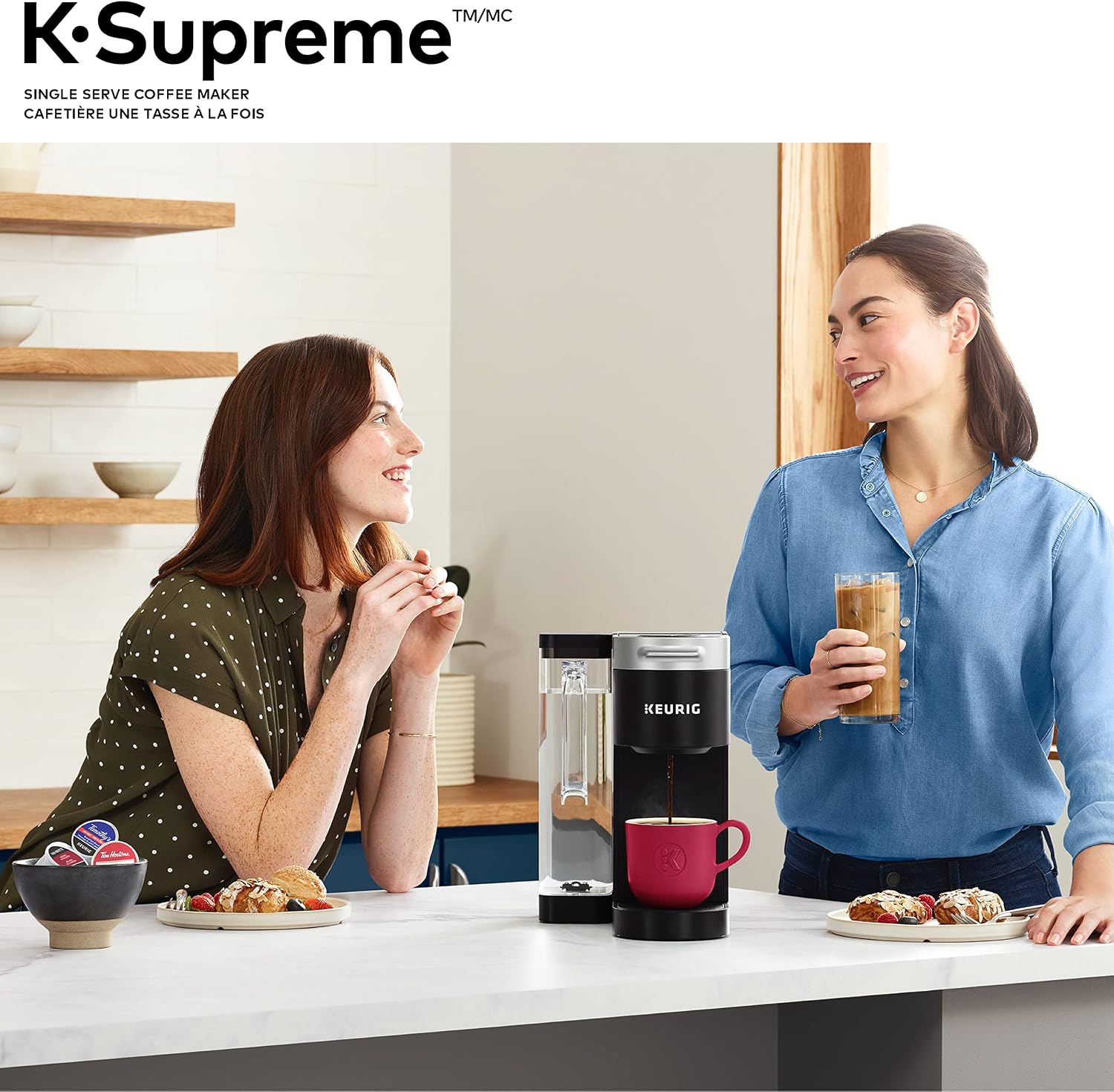Keurig K-Supreme Coffee Maker, Single Serve K-Cup Pod Coffee Brewer, With MultiStream Technology, 66 Oz Dual-Position Reservoir