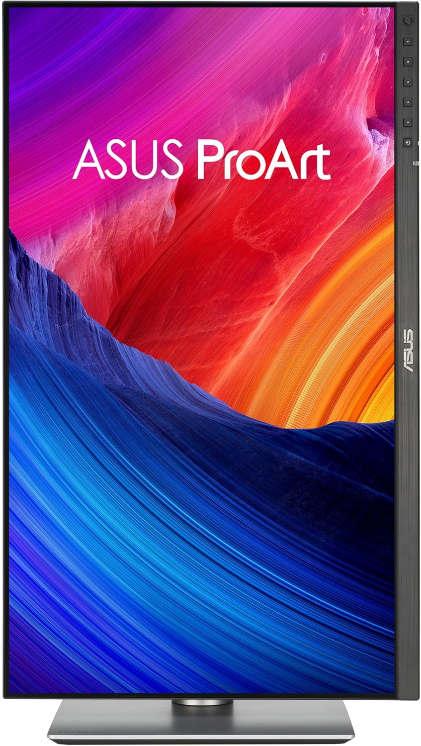 ASUS ProArt Display 27' 5K HDR Professional Monitor (PA27JCV) - 5K (5120 x 2880), IPS, 99% DCI-P3, 100% sRGB, ΔE < 2, USB-C PD 96W, Calman Verified, Color Accurate, LuxPixel, 3 yr Warranty
