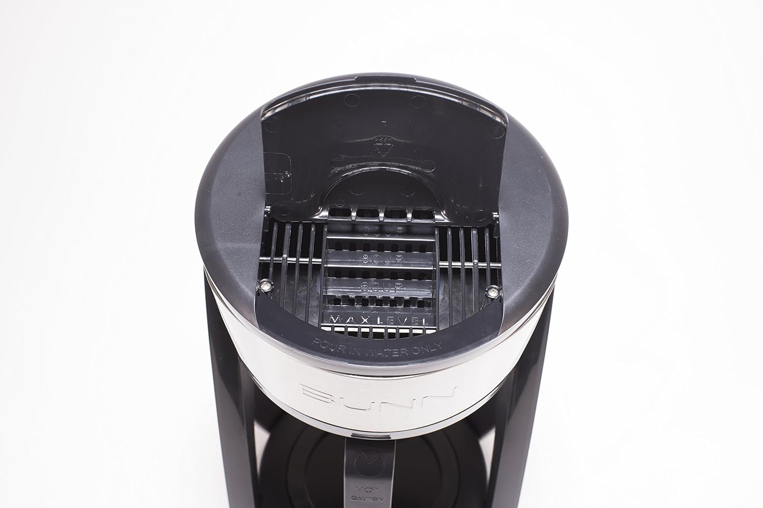 BUNN HB Heat N Brew Programmable Coffee Maker, 10 cup, Stainless Steel, 46500.0003