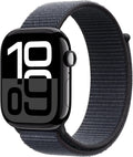 Apple Watch Series 10 [GPS + Cellular 46mm case] Smartwatch with Jet Black Aluminum Case with Ink Sport Loop. Fitness Tracker, ECG App, Always-On Retina Display, Carbon Neutral
