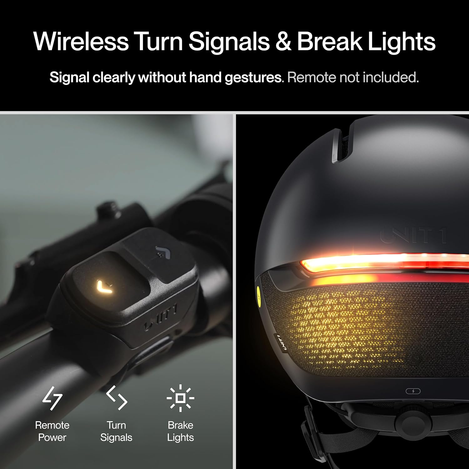 UNIT 1 FARO Smart Bike Helmet with Integrated Lights, Turn Signals & Magnetic Visor | Urban Cycling & Commuter Helmet for Adults