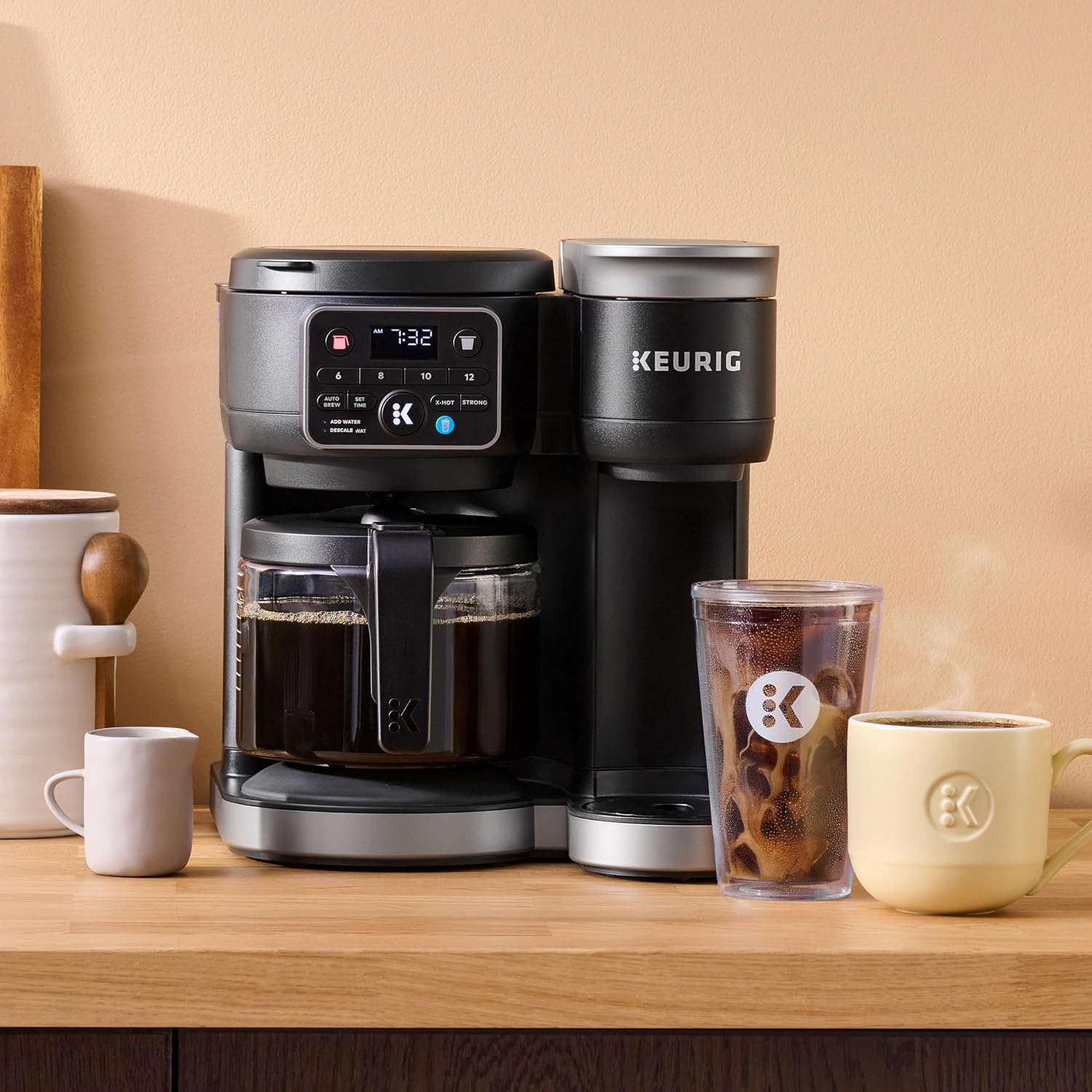 Keurig K-Duo Single Serve K-Cup Pod & Carafe Coffee Maker, Black
