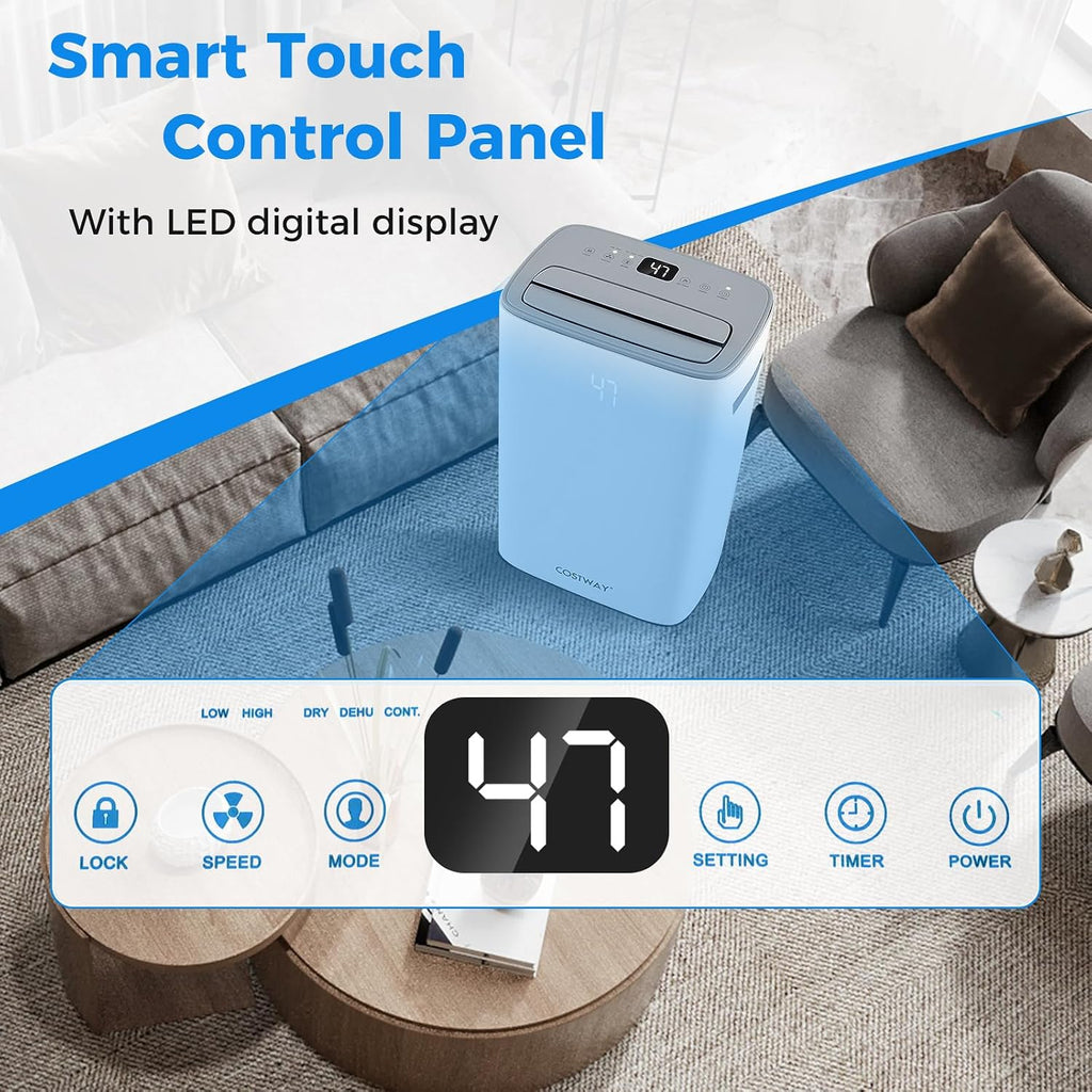 COSTWAY 52 Pint Energy Star Dehumidifier for Basement, 3.3 FT Drain Hose, Clothes Drying Modes, Auto Defrost, Child Lock & 24H Timer, Home Dehumidifier for Bedroom, Bathroom, Garage