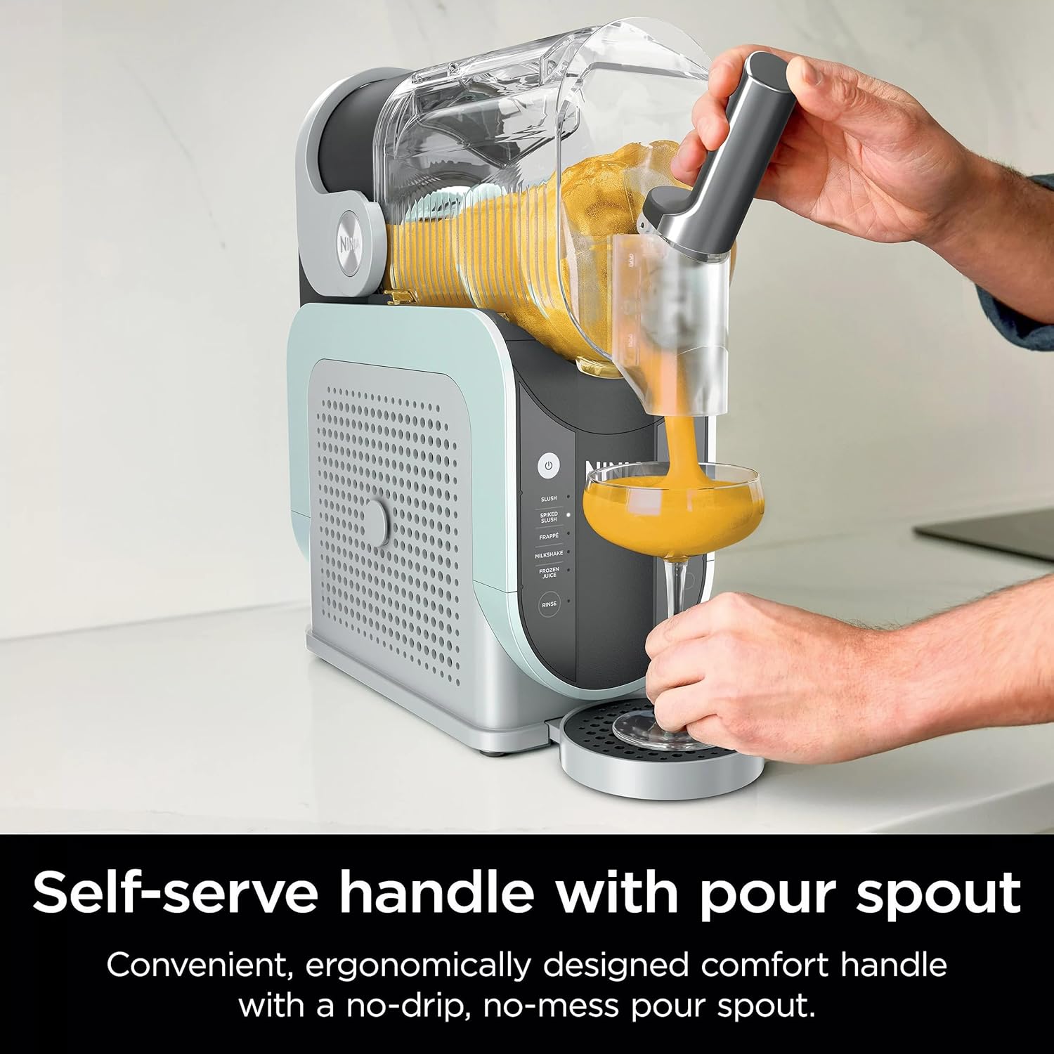 Ninja (Refurbished) SLUSHi with RapidChill Technology, 96 oz. Frozen Drink & Slushie Machine, 5 Preset Programs, Slush, Spiked Slush, Frappe, Milkshake, Frozen Juice, FS305CO (Renewed)